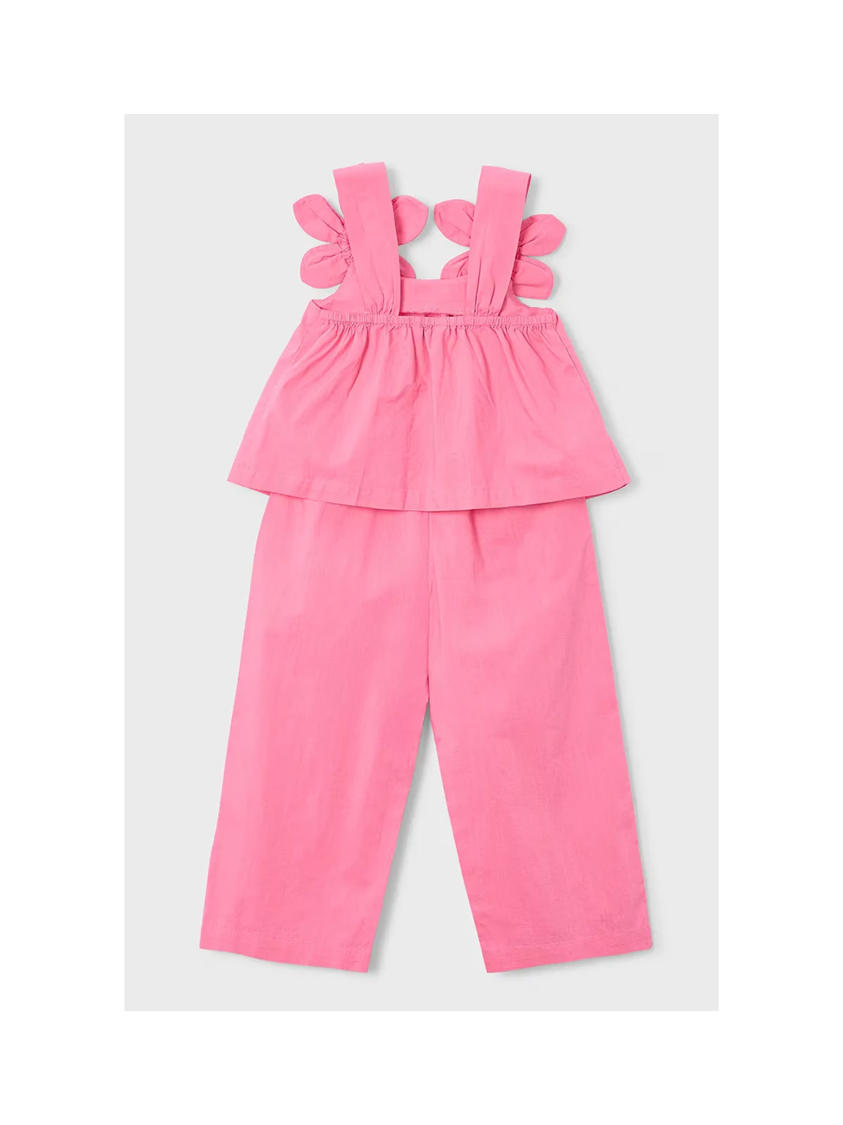 MAYORAL KOMPLET DLA DZIEWCZYNKI  BLUZKA NA RAMIĄCZKACH SPODNIE RÓŻOWE 3596/10