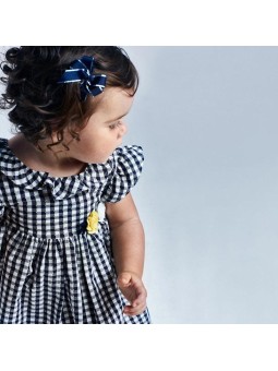 MAYORAL NEWBORN SUKIENKA LETNIA DLA DZIEWCZYNKI KRATKA GRANAT 1965 /92