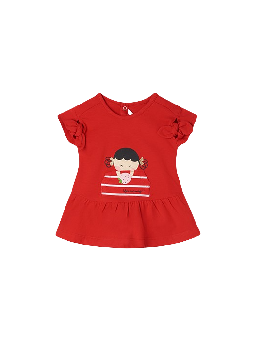 MAYORAL NEWBORN SUKIENKA LETNIA DLA DZIEWCZYNKI CZERWONA 1877 /35