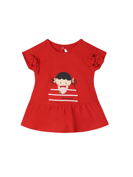 MAYORAL NEWBORN SUKIENKA LETNIA DLA DZIEWCZYNKI CZERWONA 1877 /35