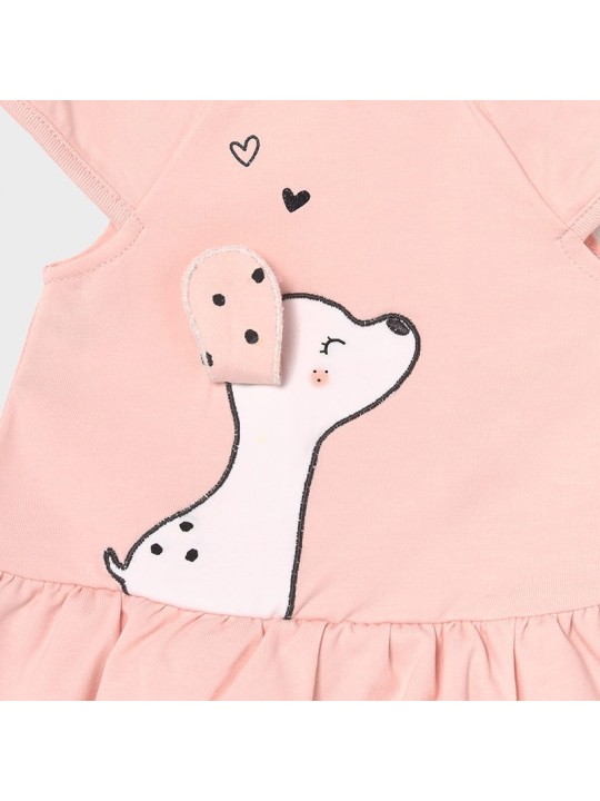 MAYORAL NEWBORN SUKIENKA LETNIA DLA DZIEWCZYNKI BRZOSKWINIOWA 1838 /43