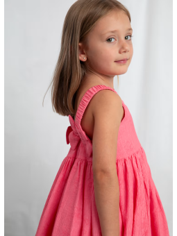 MAYORAL SUKIENKA LETNIA  DLA DZIEWCZYNKI NA RAMIĄCZKACH  RÓŻ  3925/10