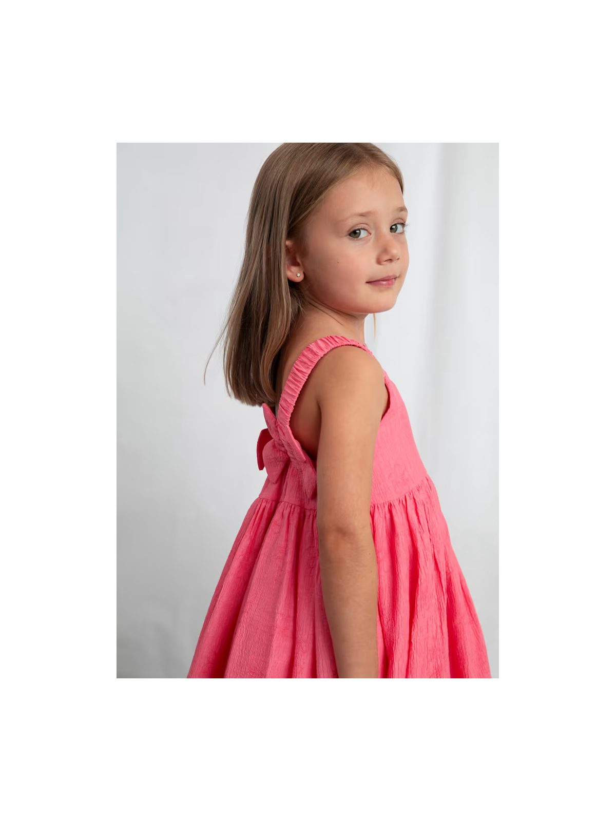 MAYORAL SUKIENKA LETNIA  DLA DZIEWCZYNKI NA RAMIĄCZKACH  RÓŻ  3925/10