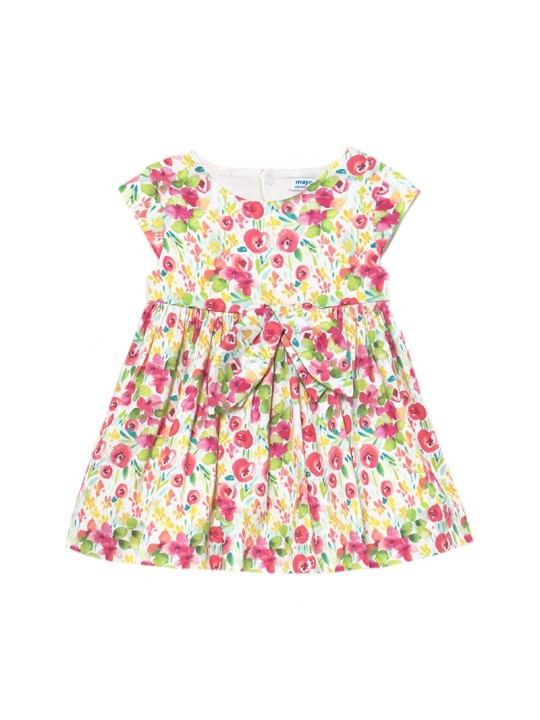 MAYORAL NEWBORN SUKIENKA LETNIA DLA DZIEWCZYNKI BRZOSKWINIOWA   KWIATKI 1973 /10