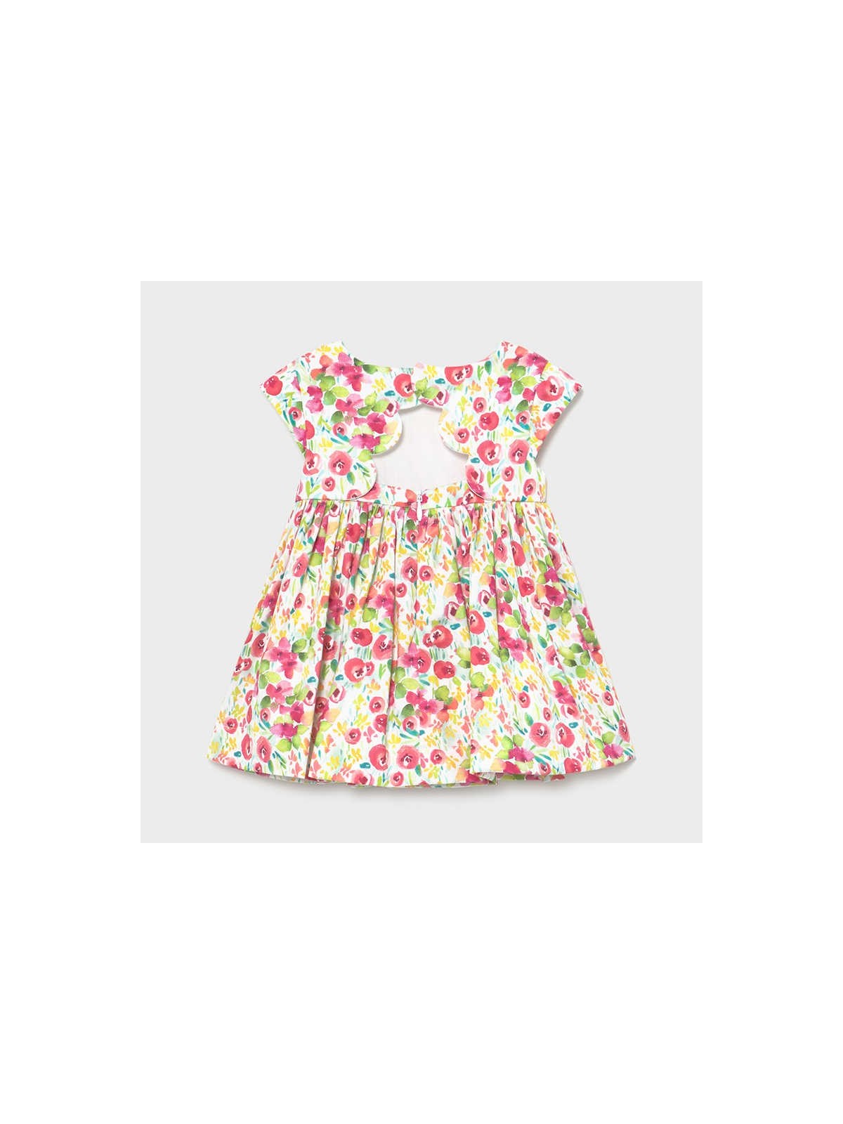 MAYORAL NEWBORN SUKIENKA LETNIA DLA DZIEWCZYNKI BRZOSKWINIOWA   KWIATKI 1973 /10