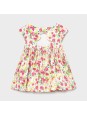MAYORAL NEWBORN SUKIENKA LETNIA DLA DZIEWCZYNKI BRZOSKWINIOWA   KWIATKI 1973 /10