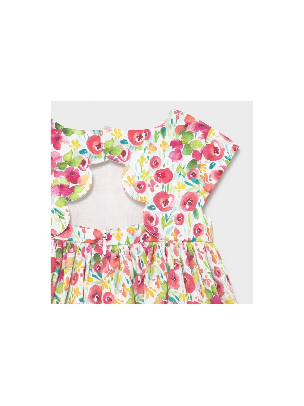 MAYORAL NEWBORN SUKIENKA LETNIA DLA DZIEWCZYNKI BRZOSKWINIOWA   KWIATKI 1973 /10