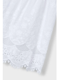 MAYORAL SUKIENKA NA KRÓTKI RĘKAW DLA DZIEWCZYNKA HAFTY BIAŁA 3923