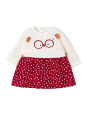 MAYORAL NEWBORN SUKIENKA DLA DZIEWCZYNKI KREM CZERWONY 2826