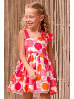 MAYORAL SUKIENKA NA RAMIĄCZKACH KOLOROWA DLA DZIEWCZYNKI 3924/90