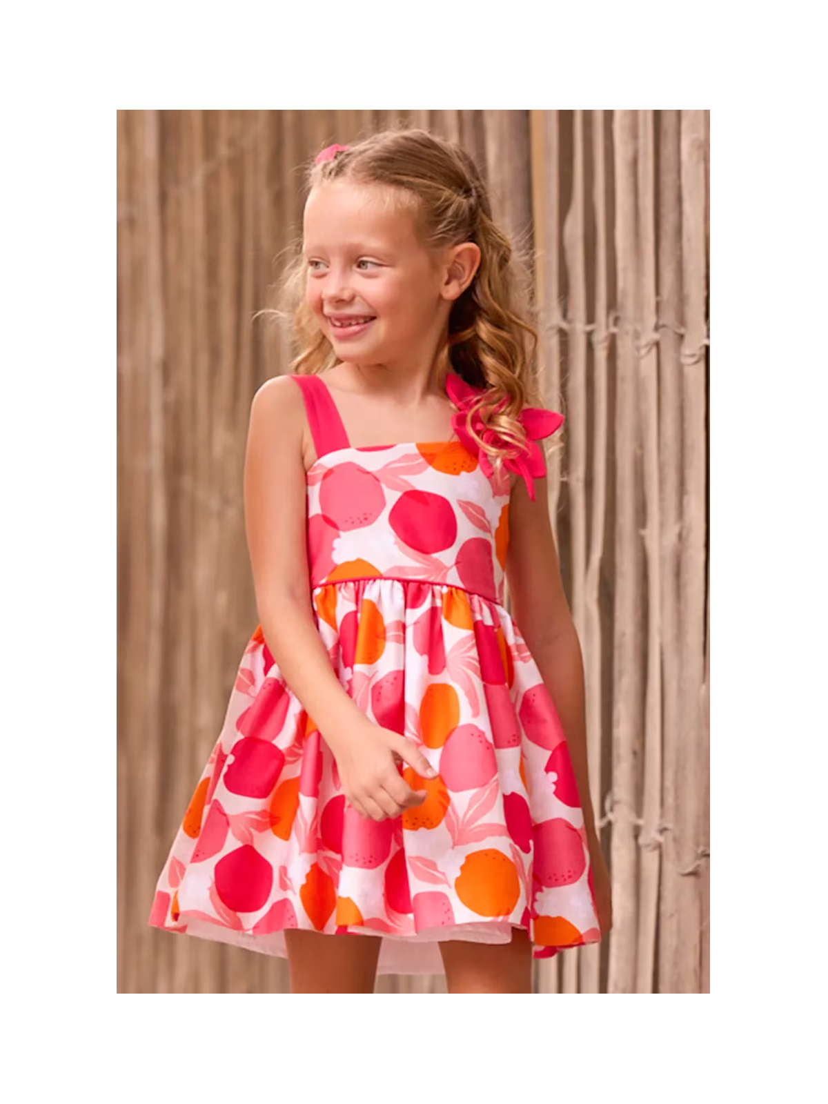 MAYORAL SUKIENKA NA RAMIĄCZKACH KOLOROWA DLA DZIEWCZYNKI 3924/90