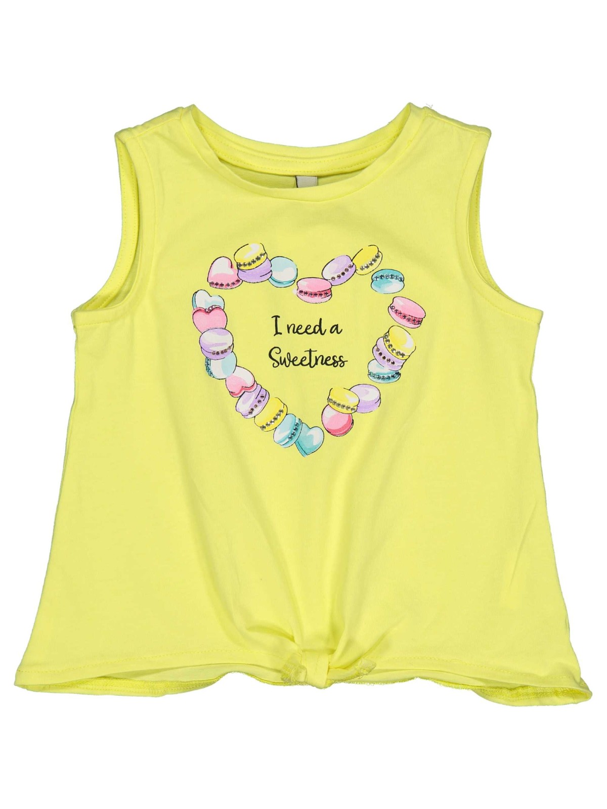 BIRBA KOSZULKA T-SHIRT BLUZKA BEZ RĘKAWKA DLA DZIEWCZYNKI ŻÓŁTA 999441300035K12M