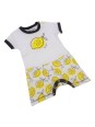 NINI RAMPERS PAJAC  DLA DZIEWCZYNKI BIAŁY Z CYTRYNKAMI ABN-1998