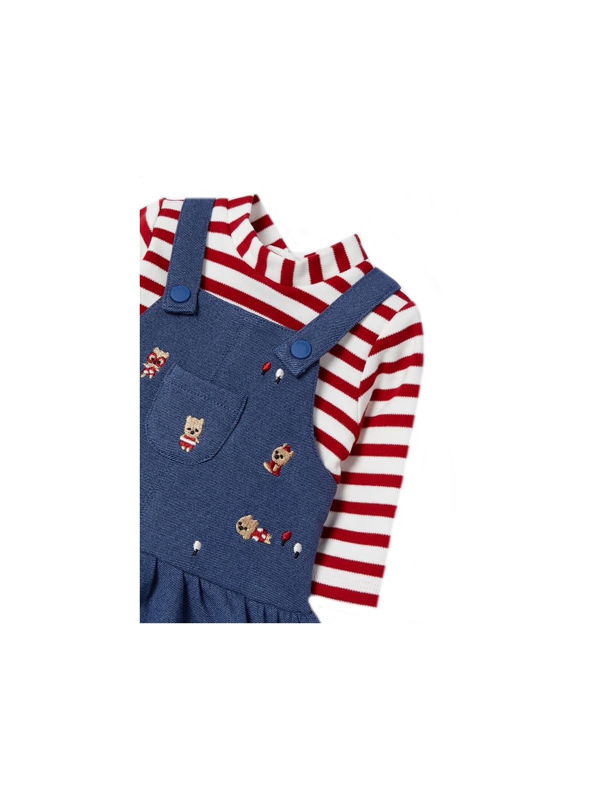 MAYORAL NEWBORN SUKIENKA OGRODNICZKA W MISIE 2819