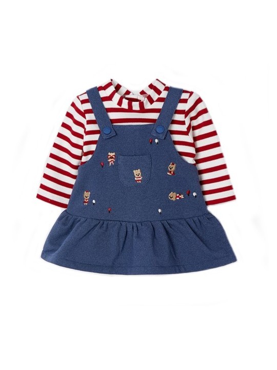 MAYORAL NEWBORN SUKIENKA OGRODNICZKA W MISIE 2819