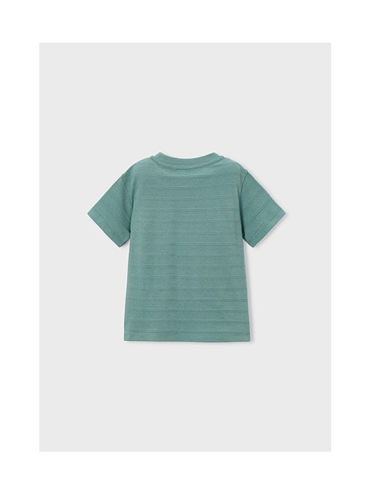 MAYORAL T-SHIRT BLUZKA KOSZULKA NA KRÓTKI RĘKAW DLA CHŁOPCA MORSKI DZIANINA 3061 /56