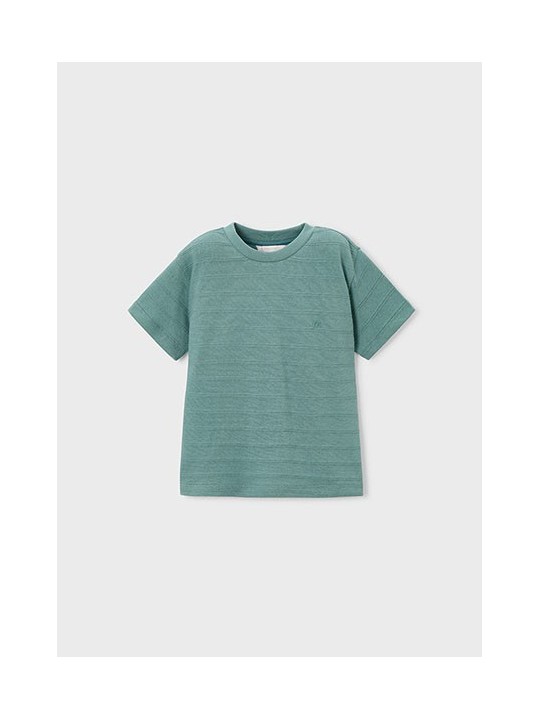 MAYORAL T-SHIRT BLUZKA KOSZULKA NA KRÓTKI RĘKAW DLA CHŁOPCA MORSKI DZIANINA 3061 /56
