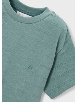 MAYORAL T-SHIRT BLUZKA KOSZULKA NA KRÓTKI RĘKAW DLA CHŁOPCA MORSKI DZIANINA 3061 /56