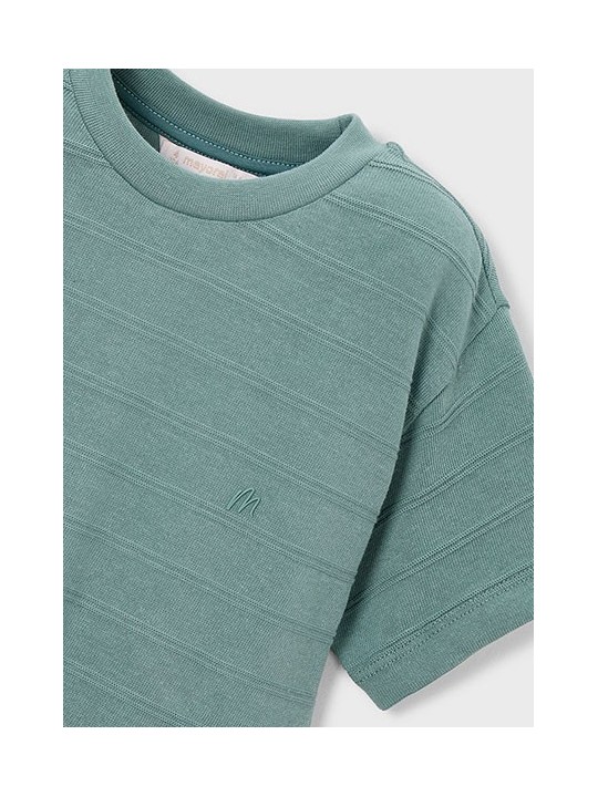 MAYORAL T-SHIRT BLUZKA KOSZULKA NA KRÓTKI RĘKAW DLA CHŁOPCA MORSKI DZIANINA 3061 /56