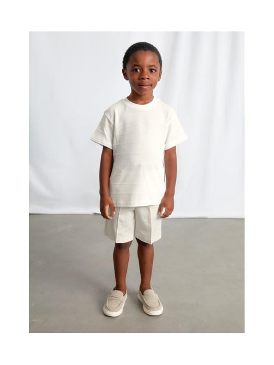 MAYORAL T-SHIRT BLUZKA KOSZULKA NA KRÓTKI RĘKAW DLA CHŁOPCA MORSKI DZIANINA 3061 /57