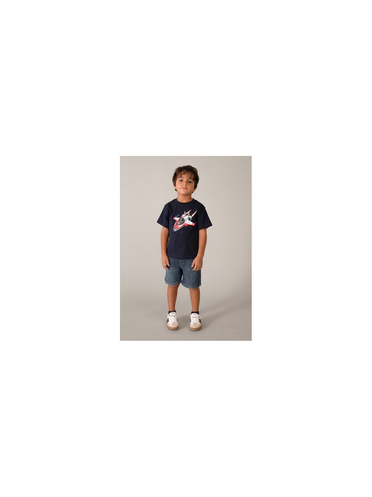 MAYORAL T-SHIRT BLUZKA KOSZULKA NA KRÓTKI RĘKAW DLA CHŁOPCA GRANAT SPACECRAFT KOSMOS 3067 /76