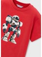 MAYORAL T-SHIRT BLUZKA KOSZULKA NA KRÓTKI RĘKAW DLA CHŁOPCA ROBOT 3066 /43