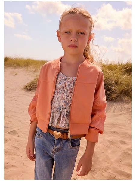 MAYORAL BLUZA  ROZPINANA DLA DZIEWCZYNKI  MELON 3456 /35