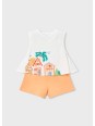 MAYORAL KOMPLET DLA DZIEWCZYNKI KOSZULKA SZORTY 3228 /68