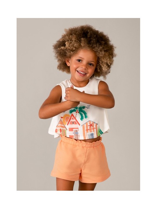 MAYORAL KOMPLET DLA DZIEWCZYNKI KOSZULKA SZORTY 3228 /68