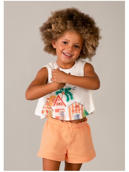 MAYORAL KOMPLET DLA DZIEWCZYNKI KOSZULKA SZORTY 3228 /68