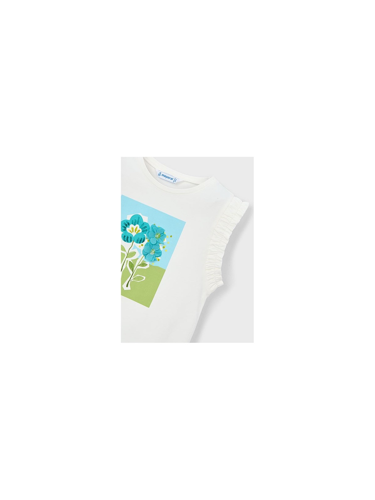 MAYORAL BLUZKA T-SHIRT KOSZULKA  DLA DZIEWCZYNKI KREM 3023 /39