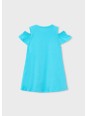 MAYORAL SUKIENKA LETNIA DLA DZIEWCZYNKI Z TOREBKĄ BAWEŁNIANA NIEBIESKI 3941 /11