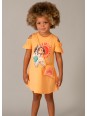 MAYORAL SUKIENKA LETNIA DLA DZIEWCZYNKI Z TOREBKĄ BAWEŁNIANA POMARAŃCZOWY 3941 /10