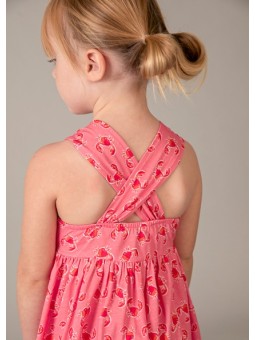 MAYORAL SUKIENKA LETNIA DLA DZIEWCZYNKI  BAWEŁNIANA RÓŻ KRABY 3944 /21