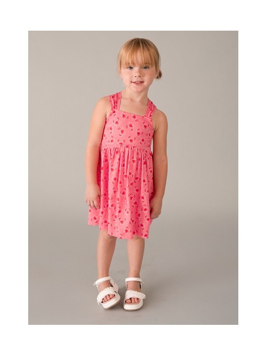 MAYORAL SUKIENKA LETNIA DLA DZIEWCZYNKI  BAWEŁNIANA RÓŻ KRABY 3944 /21
