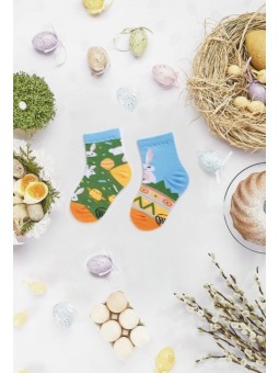 MANY MORNINGS SKARPETKI  KOLOROWE WIELKANOCNY KRÓLIK K34