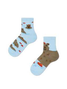 MANY MORNINGS SKARPETKI  KOLOROWE  KAPIBARA K58