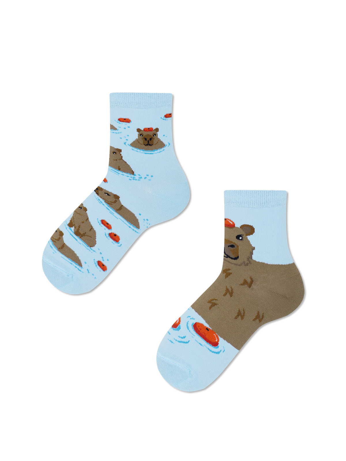 MANY MORNINGS SKARPETKI  KOLOROWE  KAPIBARA K58