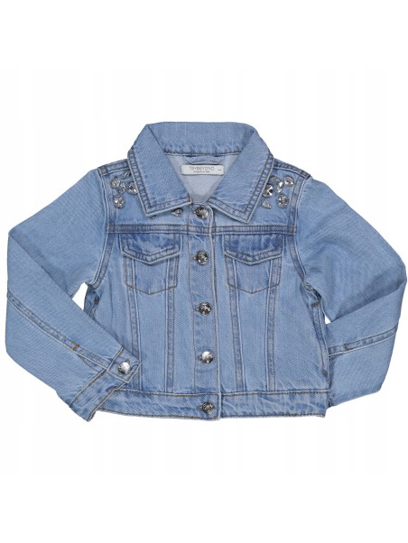 BIRBA KURTKA JEANS ZDOBIONA KAMIENIAMI  DLA DZIEWCZYNKI 999678970060A