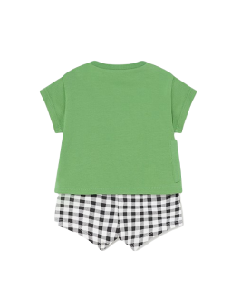 MAYORAL NEWBORN KOMPLET LETNI DLA CHŁOPCA KOSZULKA I SPODNIE GWIAZDA 1622 /32