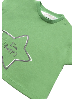 MAYORAL NEWBORN KOMPLET LETNI DLA CHŁOPCA KOSZULKA I SPODNIE GWIAZDA 1622 /32