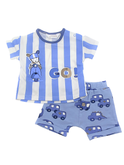 MAYORAL NEWBORN KOMPLET LETNI DLA CHŁOPCA KOSZULKA I SPODNIE 1682 /100