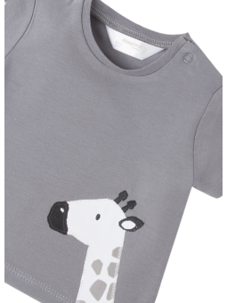 MAYORAL NEWBORN KOMPLET LETNI DLA CHŁOPCA KOSZULKA I SPODNIE ŻYRAFA 1651 /881