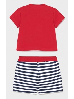 MAYORAL NEWBORN KOMPLET LETNI DLA CHŁOPCA KOSZULKA I SPODNIE  1644 /951