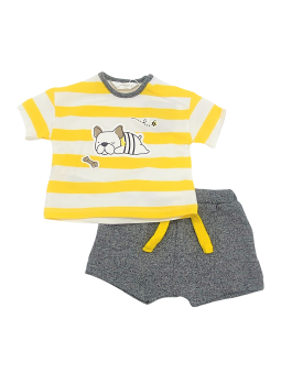 MAYORAL NEWBORN KOMPLET LETNI DLA CHŁOPCA KOSZULKA I SPODNIE  BULDOG KOMPLET18