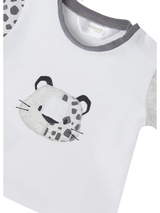 MAYORAL NEWBORN KOMPLET LETNI DLA CHŁOPCA KOSZULKA I SPODNIE  1651 /88