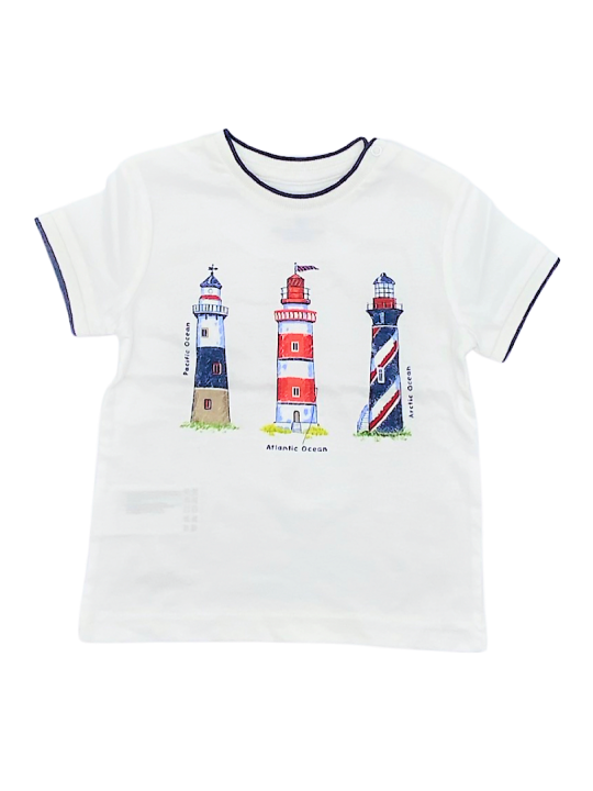 MAYORAL BABY KOMPLET LETNI DLA CHŁOPCA KOSZULKA I SPODNIE  LATARNIE CZERWONE