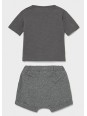 MAYORAL NEWBORN KOMPLET LETNI DLA CHŁOPCA KOSZULKA I SPODNIE PIGGY 1645 /16