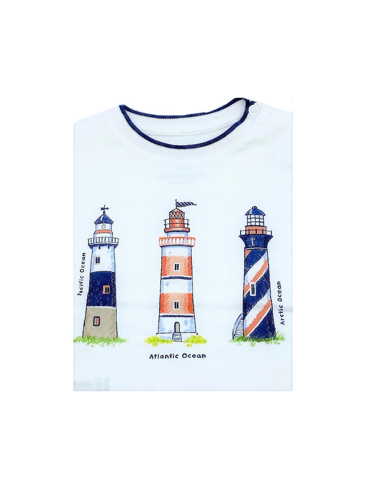 MAYORAL NEWBORN BLUZKA KOSZULKA T-SHIRT NA KRÓTKI RĘKAW DLA CHŁOPCA LATARNIA