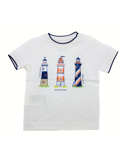 MAYORAL NEWBORN BLUZKA KOSZULKA T-SHIRT NA KRÓTKI RĘKAW DLA CHŁOPCA LATARNIA